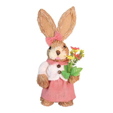 Børn DIY Halm Kanin Håndværkssæt til Forældre og Børn