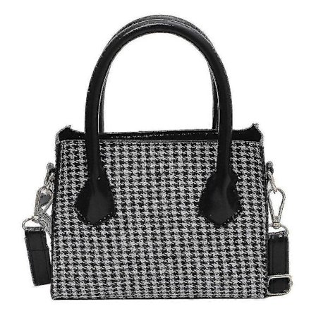 Axelväskor Retro Houndstooth Messenger Bag Dam Mode Resa Små Handväskor För Kvinnor