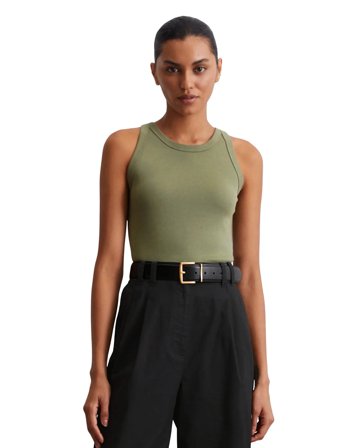 Marc O'Polo T-Shirts Sleeveless - Khaki green - L