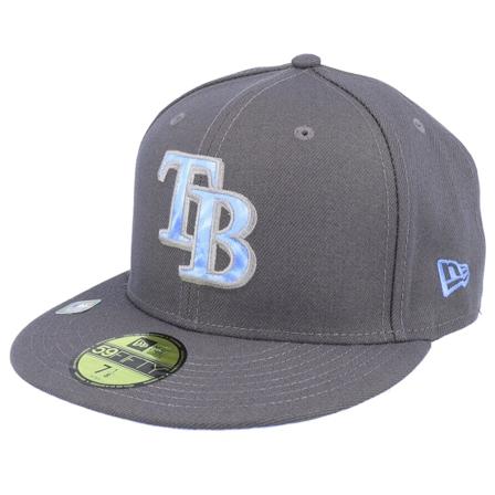 New Era - MLB Harmaa fitted Lippis - Tampa Bay Rays MLB22 Fathers Day 59FIFTY Charcoal Fitted @ Hatstore