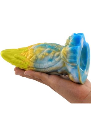 Rhegax Dildo Gold-Blue 20 cm - Woome.pl