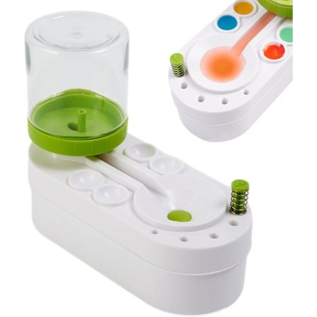 2 stycken penselrengörare, vattencykelsköljare, unik penselrengöringsmaskin för vatten, akvarell och vattenbaserade färger, konstmaterial för 