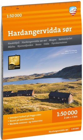 Calazo Turkart Hardangervidda sør 1:50 000