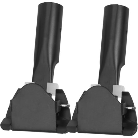 2 stk 1,5 mm Metallklips Mop Stang Adapter Rad Mop Stang Klemme Passer for Sovesal Hotell og Hjemmebruk Mop Stang Kobling