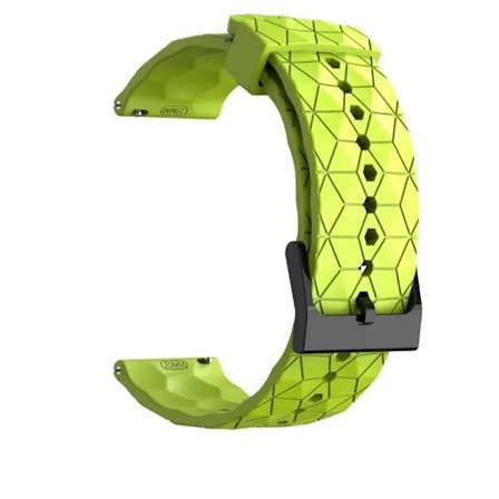 22mm 20mm Silikonarmband för Garmin Forerunner 55 165 265 965 255 Fotbollsmönster Armband Garmin Active 5/Vivoactive 5 correa