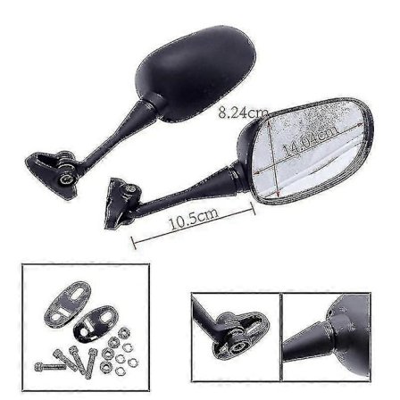 Par motorcykel bakspejl til Vfr800 Honda Vfr 800 2002-2008 V-tec sidespejl motorcykel [reduceret!!!nyt tilbud]-God
