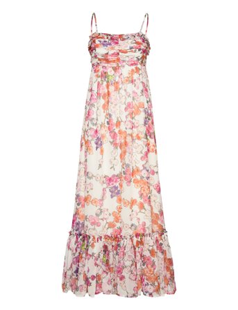 Chiffon Strap Dress Dresses Summer Dresses Rosa By Ti Mo*Betinget Tilbud