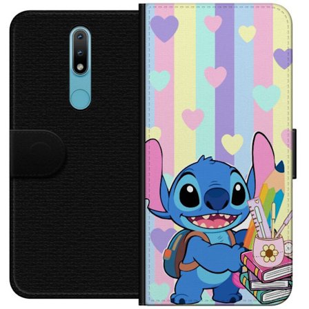 Yhteensopiva Lompakkokotelo Nokia 2.4 BMW M4 neonlime-driftityyli graffitilla ja kaupunkikaturata-tunnelmalla