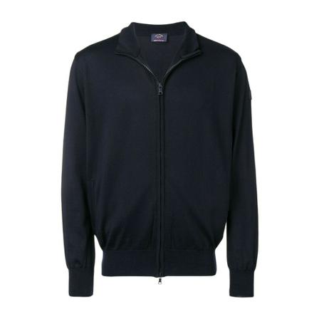 Paul & Shark, Zip-through sweatshirt Zwart, Heren, Maat:M