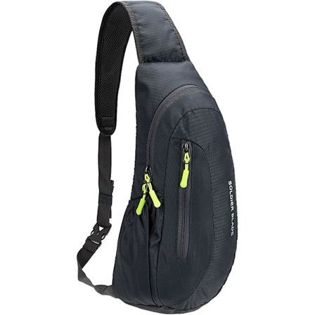 Vanntett lett nylon slynge ryggsekk for menn og kvinner for sport og utendørs.