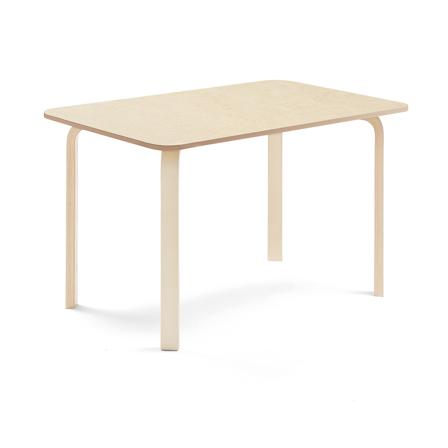 Tisch ELTON, 1200x800x710 mm, Linoleum beige, Birke