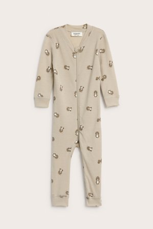 Kappahl | Kuviollinen merinovillapotkupuku | Beige