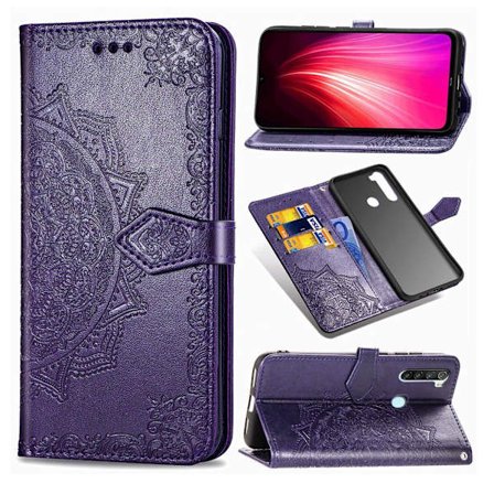 Mandala Xiaomi Redmi Note 8 Flip kotelot - Violetti