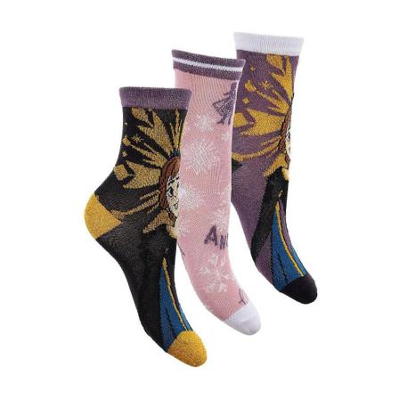 3-pack Frost/frozen Strumpor Movie Med Glitter Multicolor 23/26