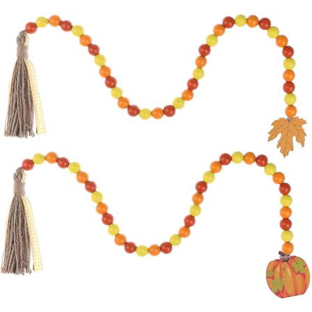 Pumpa Lönn Pärla Krans Dekorativ Bondgård Dekor - 2 Delar