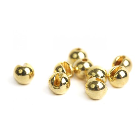 Slotted Tungsten Beads 2,5mm - Gold
