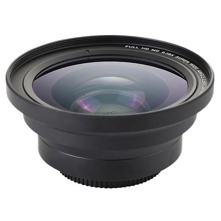 Professionell 37mm Makro + 72mm Vidvinkelobjektiv 0.39X Full HD för 4K-Videokamera