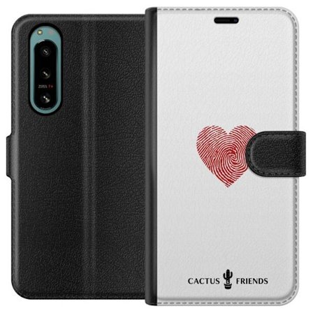 Yhteensopiva Lompakkokotelo Sony Sony Xperia 5 IV Cactus and Friends - Fingerprint Love