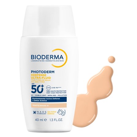 BIODERMA XDefense Ultra-Fluid Tinted SPF50+ 01 40ml - Solare viso alta prot.