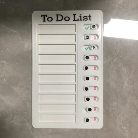 Opgavetavle Memo Boards 20*12cm, Daglig Opgaveplanlægger Tavle Skydende Opgavetavle Tjekliste Påmindelse To Do Liste Plastik Hvidtavle