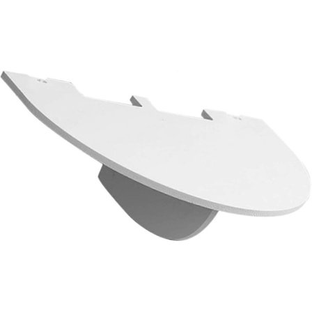 Veggmontert projektorfeste med oppbevaringshylle for kabelboks og medieenheter, uten boring