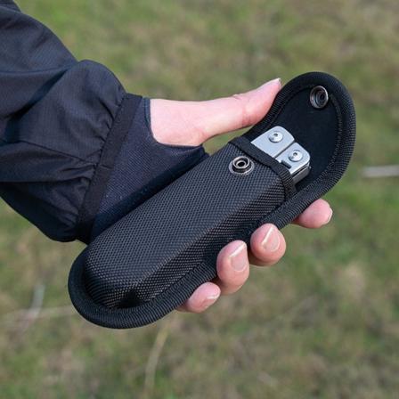 Ficklampshållare Vikväska Camp Outdoor kit Verktygspåse Tång C Svart