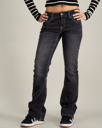 Gina Tricot Young Chunky low flare jeans Grau Jeans Mädchen - Kids Brand Store