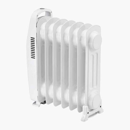 Biltema - Oljeovn 700 W med mekanisk termostat og overopphetingsvern - Passer for godt isolerte rom eller sporadisk bruk