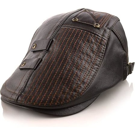 Mænds Beret Hat Bomuld Spænde Justerbar Newsboy Hat Cabbie Gatsby Cap