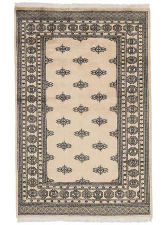 Håndknyttet Pakistan Bokhara 2Ply Tæppe 123X189 Orange/Brun