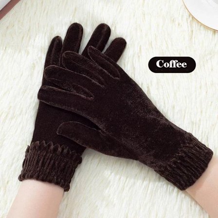 Varme og stilfulde fløjlshandsker til kvinder til vinter