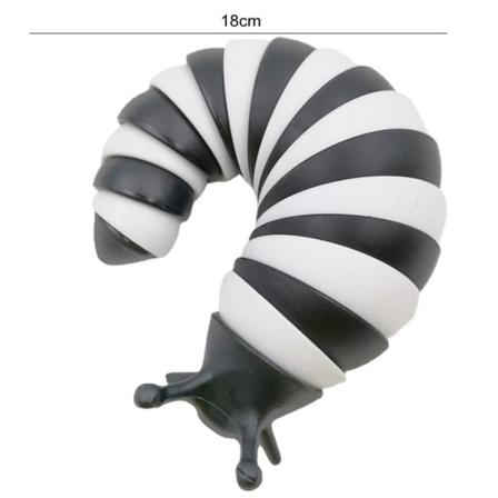 18CM 14CM Färgglad Fidget Toy Slug Ledad flexibel 3D Slug Hummer Shark Fidget Toy Relief Anti-ångest Sensoriska barnleksaker 18cm-1