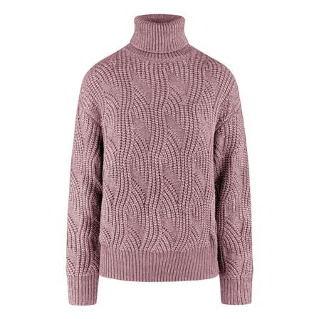 BomBoogie, Wool Blend Turtleneck Fioletowy, Kobieta, Rozmiar: M