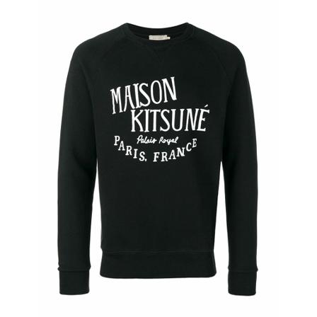 Maison Kitsuné, Sweatshirt Zwart, Heren, Maat:L