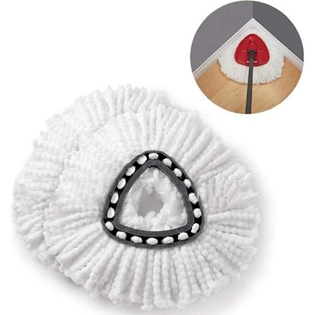 2 st Lättvriden Mopp Ersättning, Mikrofiber För Vileda