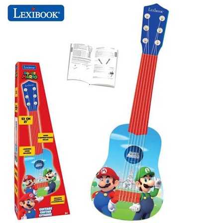 Lexibook - Min första Super Mario-gitarr - 53 cm - Inlärningsguide ingår