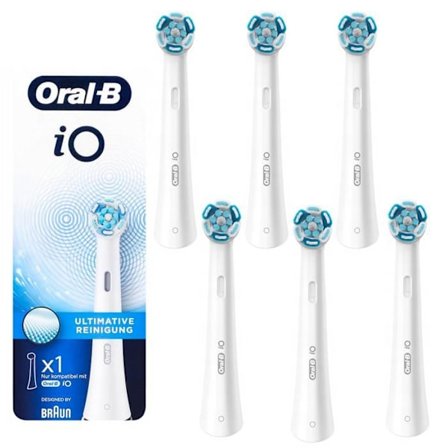 Ersättningsborstar - Oral-B - iO Ultimate Clean - 6 stycken - Endast kompatibla med iO