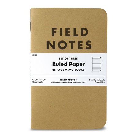 Field Notes Memo Book Gelinieerd 3-pack