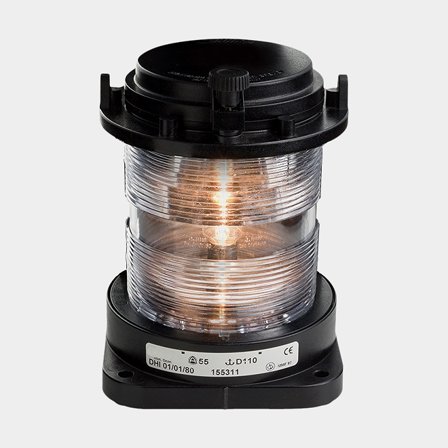 Lanterna Aqua Signal 55 Vit Runtlysande Svart 24V