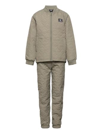Hmlsobi Thermoset Outerwear Thermo Outerwear Thermo Sets Khakinvihreät Hummel