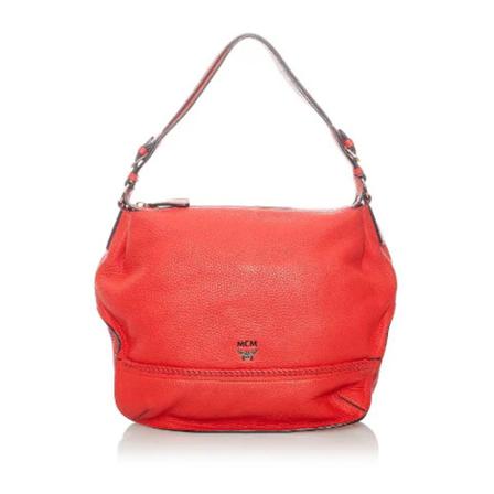 MCM Pre-owned Pre-owned Læder skuldertasker Rød, Dame Vintage Tasker, Størrelse: ONE Size