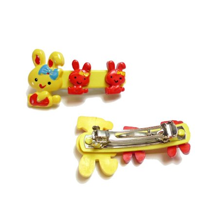 Hårspänne Barn orange/gul 2-Pack