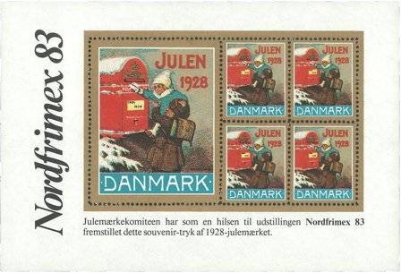 Danmark - Souvenirark 1983 - Nordfrimex 83 - Postfrisk