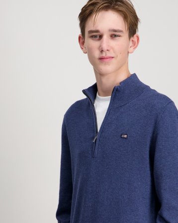Lexington Freddy Half-Zip Sweater Blå Genser Gutt - Kids Brand Store