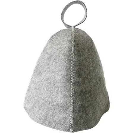 Saunahat - Foldbar Naturfilt Uldhue - Blød Ensfarvet Cloche Hat til