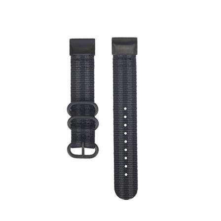 Pikakiinnitys nailonista rannekelloa varten Garmin Fenix 5X/6X 26mm Musta + harmaa