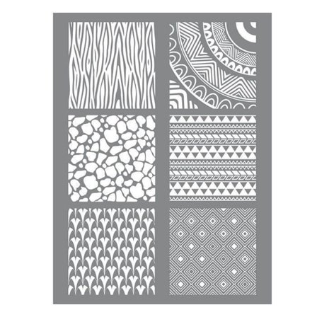 Pochoir silketryk til polymerler Ethnic