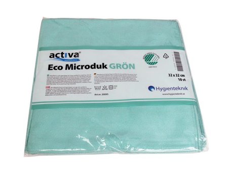 ACTIVA Microfiberduk ECO grön - Lyreco - Städ och hygien - Städdukar och diskdukar - Städdukar - Mikro