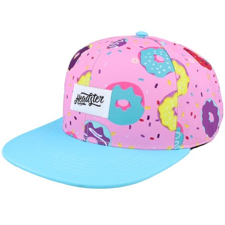 Headster - Rosa snapback Keps - Kids Duh Donut Pink Snapback @ Hatstore
