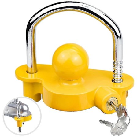 Stöldskydd Trailerlås Universellt Trailerlås För Trailer Husvagn Båt Högsäkerhets Trailerlås 2 Nycklar Lås
